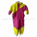 Manteau en mousse de contraste et citron rouge pour enfants